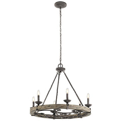 Lustre Taulbee 6 lumières, bois