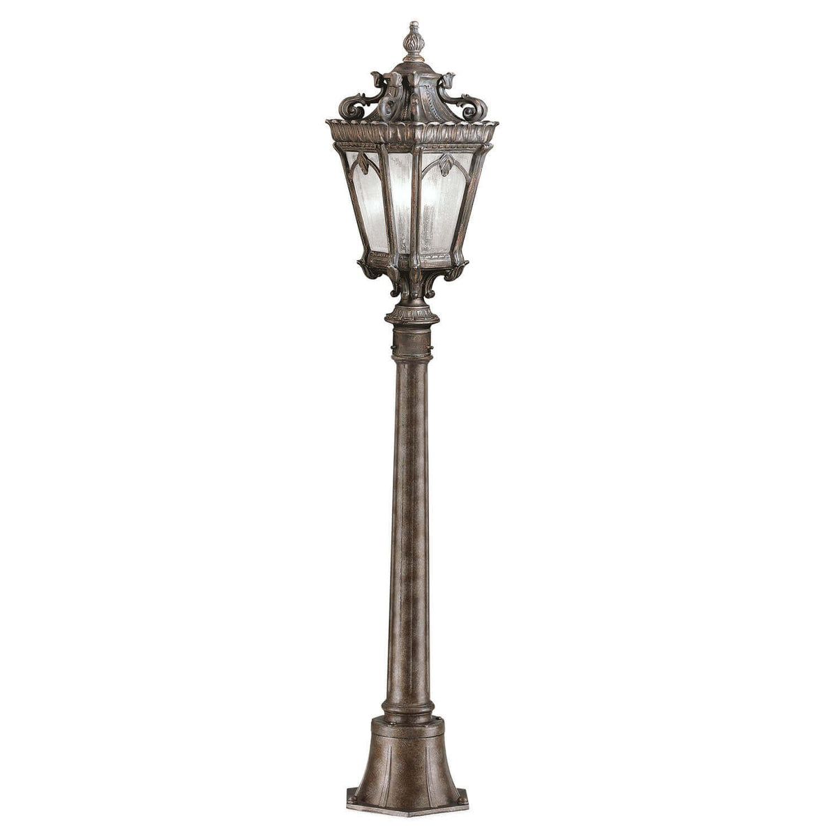 Lampadaire extérieur Tournai, verre