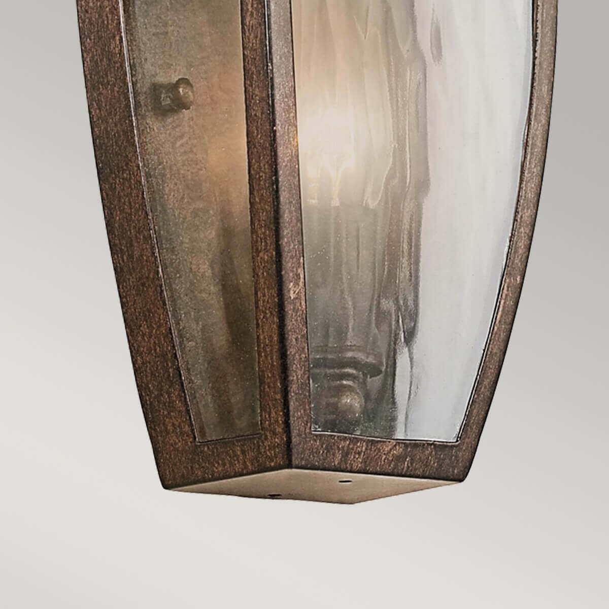 Applique extérieure Venetian Rain bronze, verre