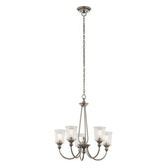 Lustre Waverly 5 lumières, verre