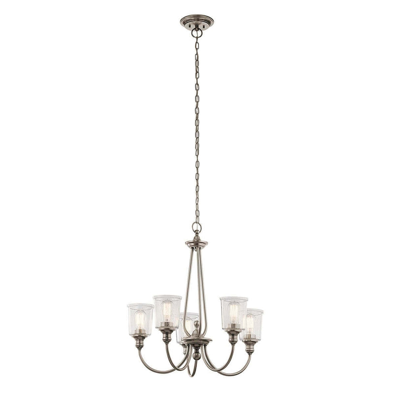 Lustre Waverly 5 lumières, verre