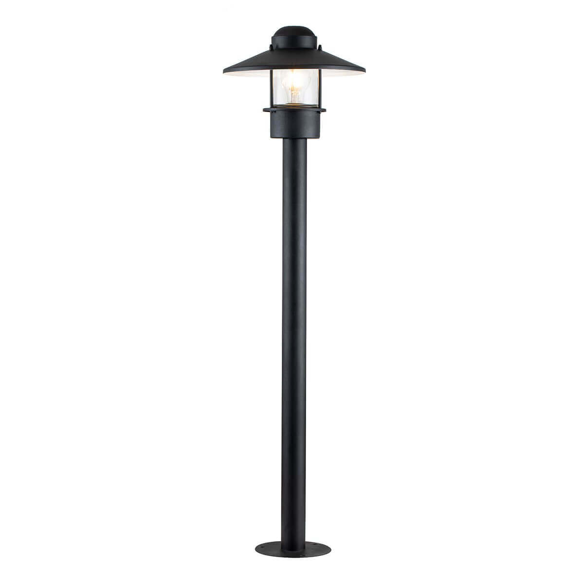 Lampadaire extérieur noir, H 101,8 cm