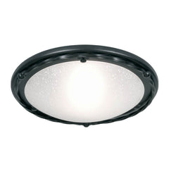 Plafonnier Pembroke noir, verre