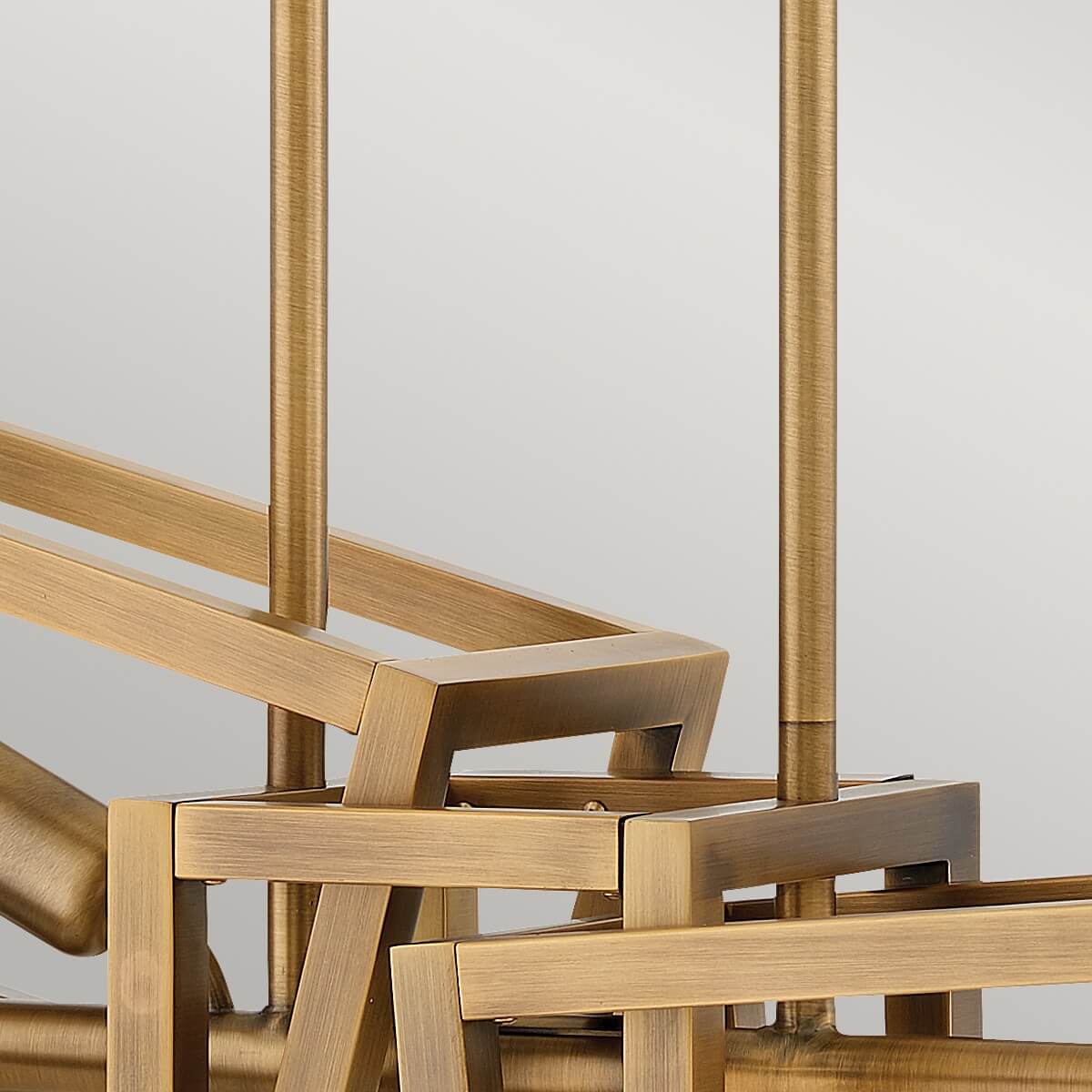 Suspension Ensemble 6 lumières bronze