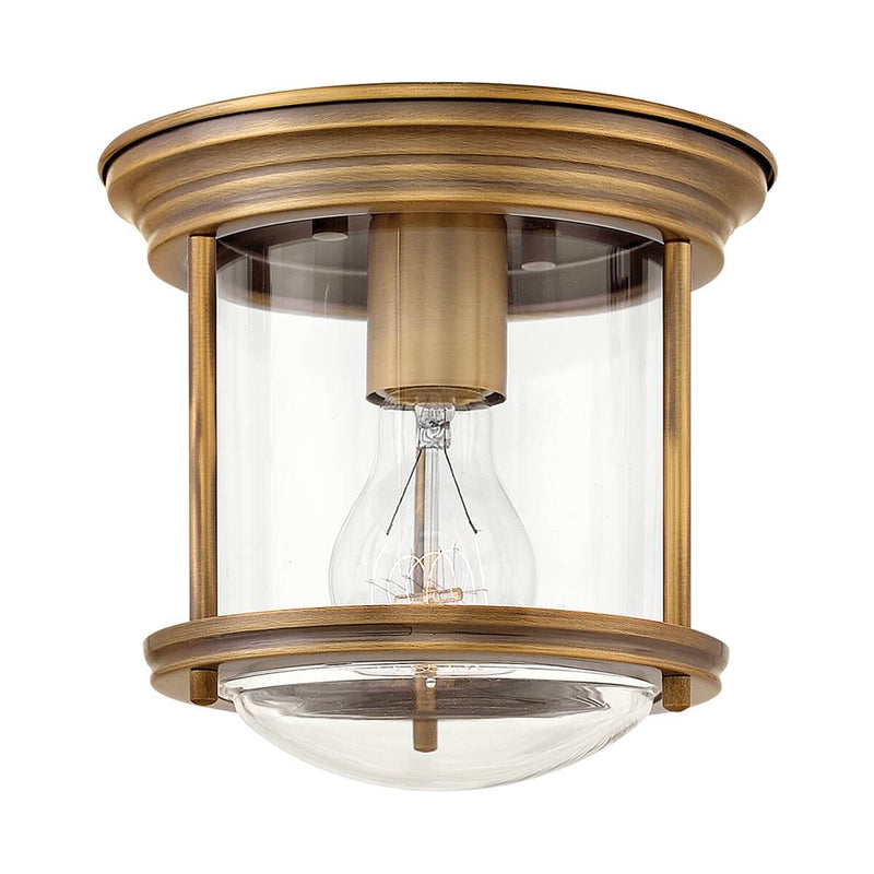 Plafonnier Hadrian bronze et transparent, verre (QN-HADRIAN-MINI-F-BR-CLEAR)