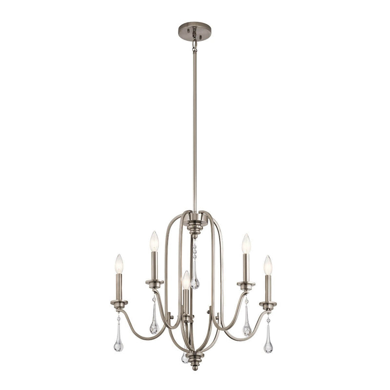 Lustre Karlee 5 lumières, cristal