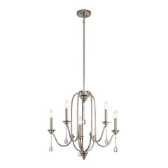 Lustre Karlee 5 lumières, cristal