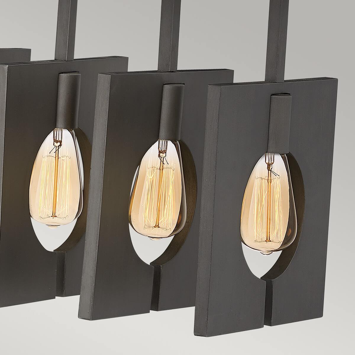 Suspension Ludlow 8 lumières anthracite