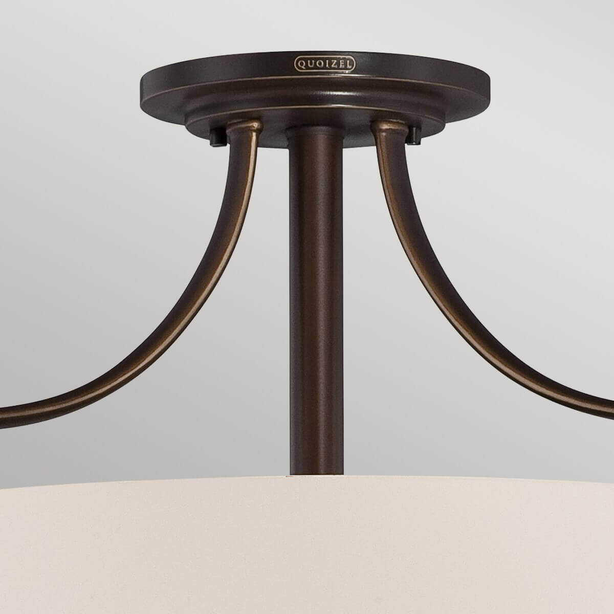 Plafonnier Chantilly 3 lumières bronze, verre
