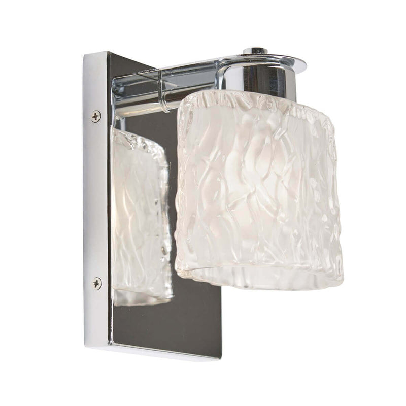Applique murale Seaview chromée, verre