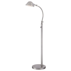 Lampadaire Thompson nickel satiné