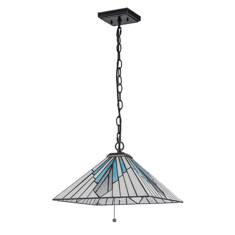 Suspension Alderley bronze, verre