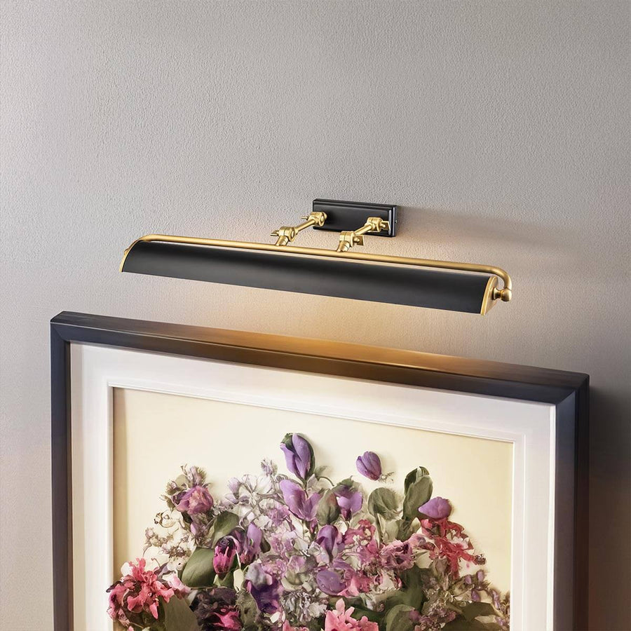 Applique murale Winchfield 4 lumières laiton vieilli, rotin