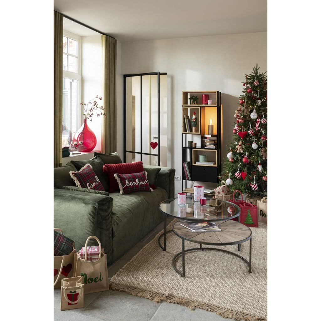 Étagère Petite Bois Fer Noir - Designix