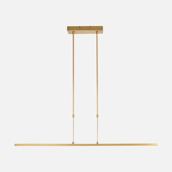 Moderner goldener Kronleuchter, 122 cm LED-Pendelleuchte mit Dim-to-Warm-Funktion | Zelena