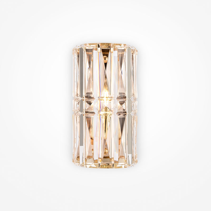 Facet Wandleuchte gold