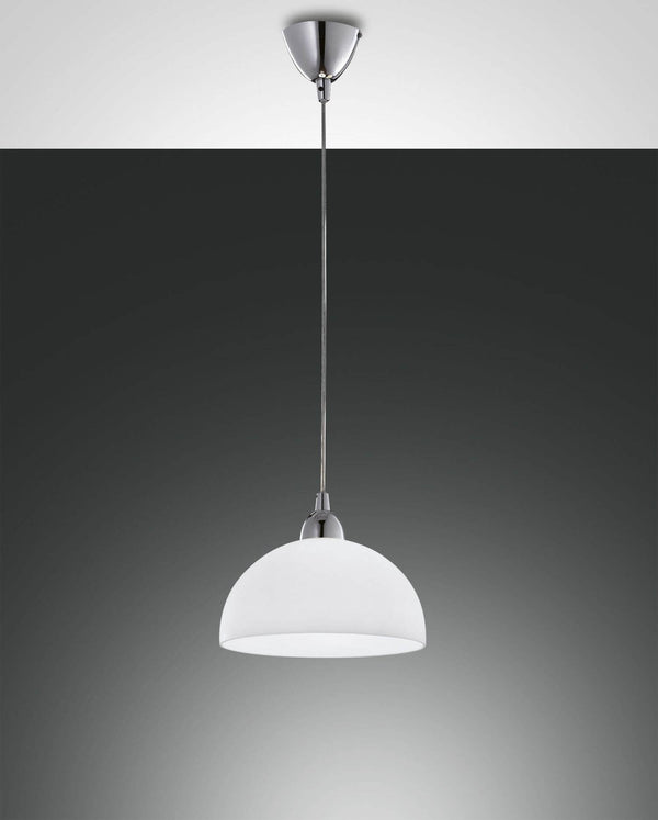 Suspension Nice blanche, Ø 26 cm