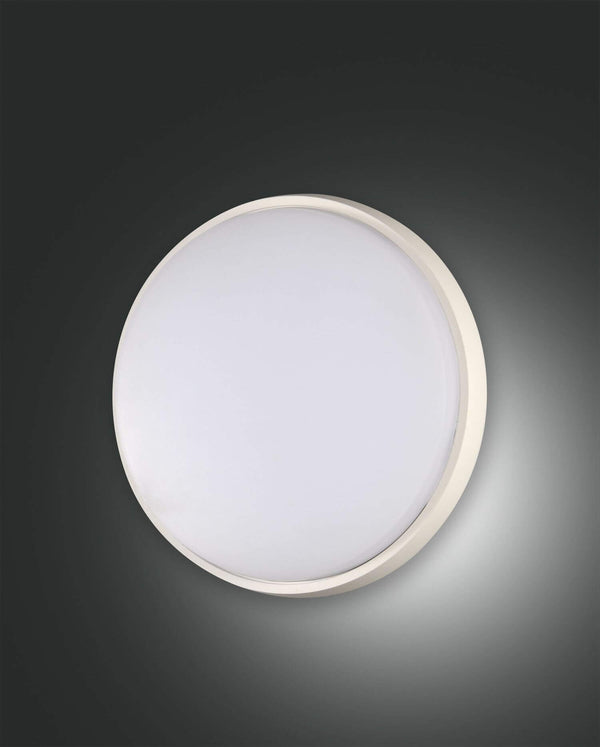 Plafonnier extérieur Olly blanc, Ø 24 cm