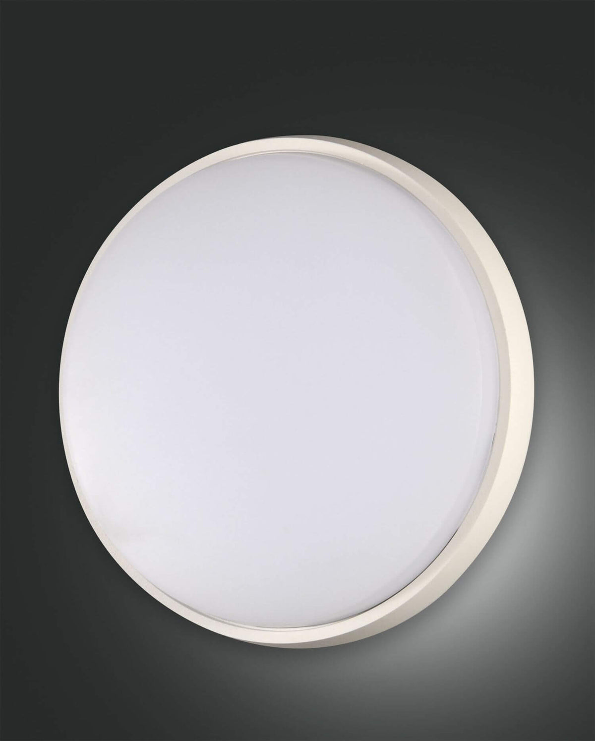 Plafonnier extérieur Olly blanc, Ø 30 cm