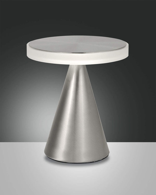 Lampe à poser Neutra chromée, Ø 24 cm