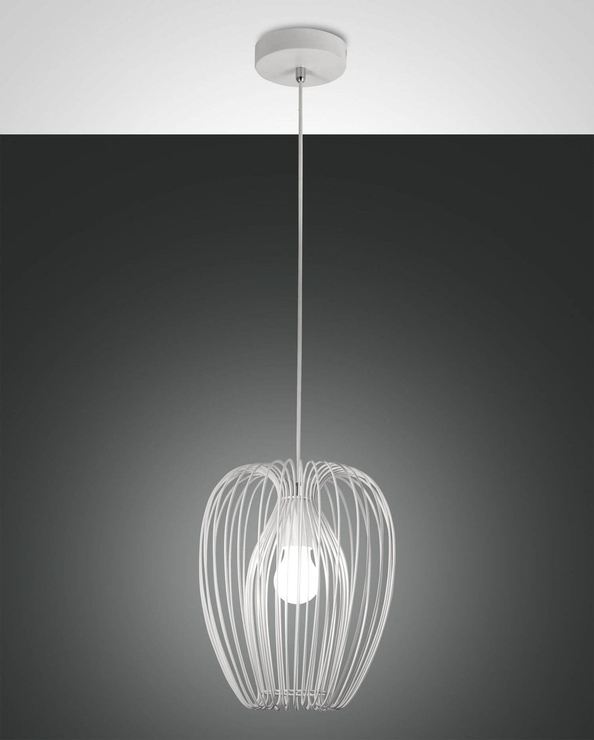 Suspension Camp blanche, Ø 25 cm