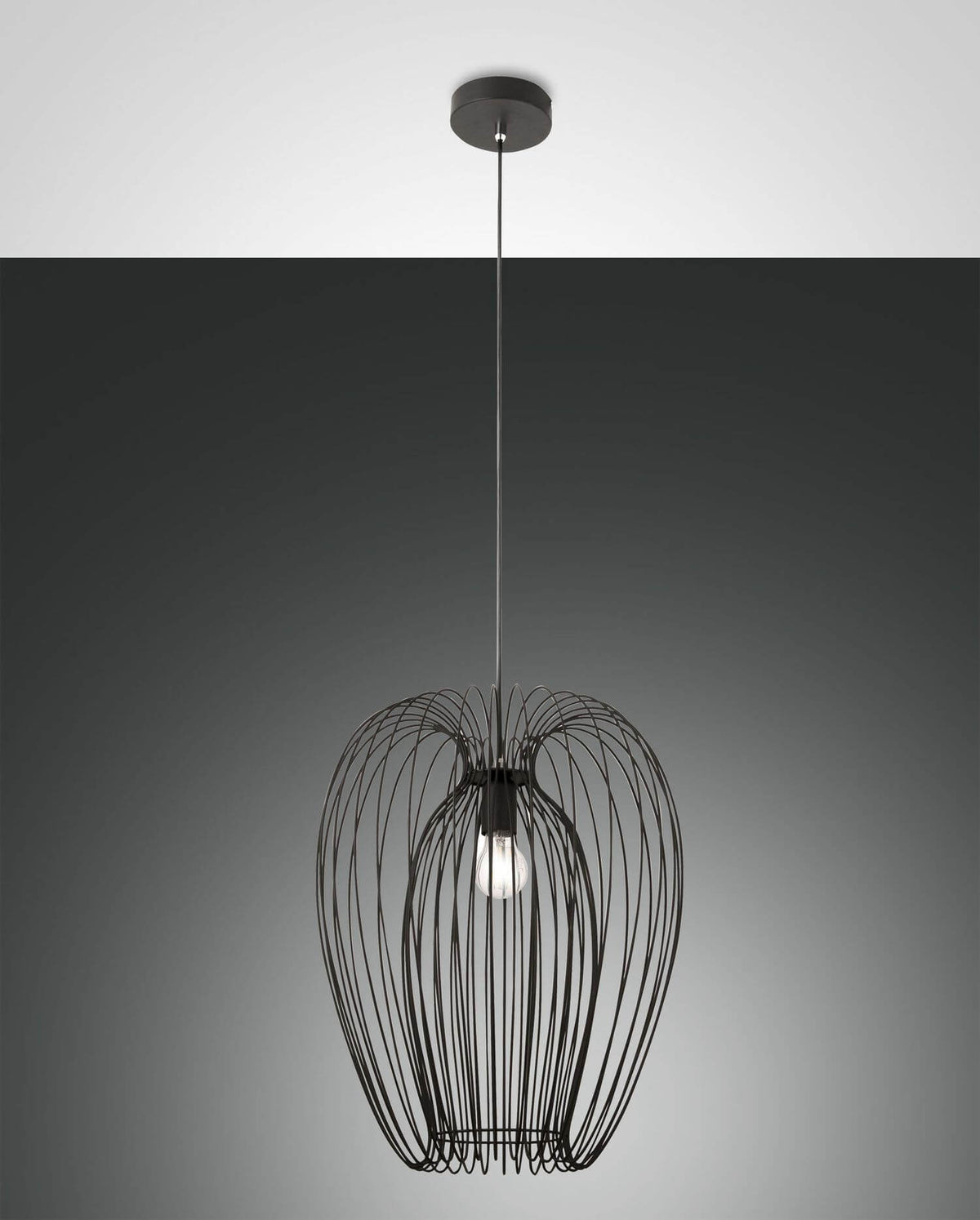 Suspension Camp noire, Ø 40 cm