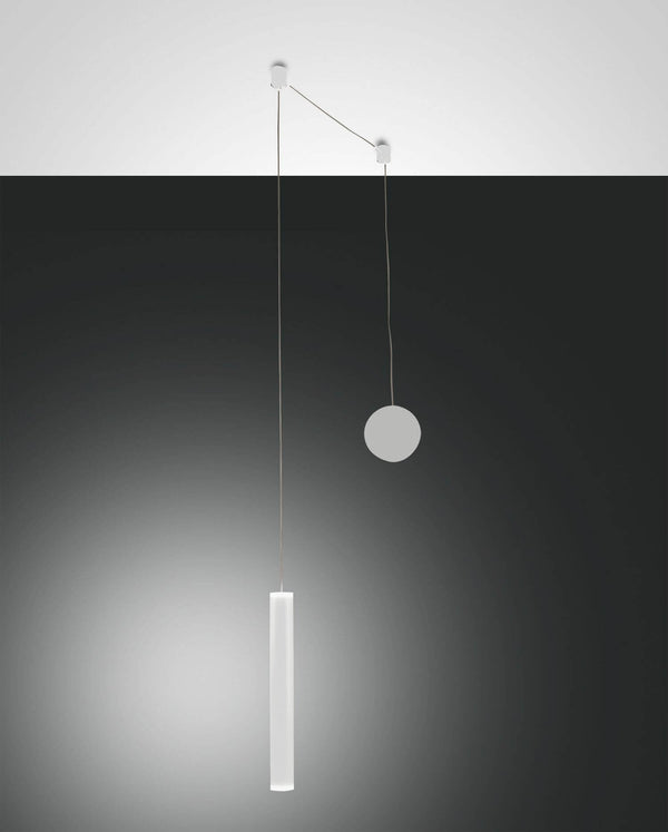 Suspension Prado blanche, Ø 3,7 cm (3685-41-102)