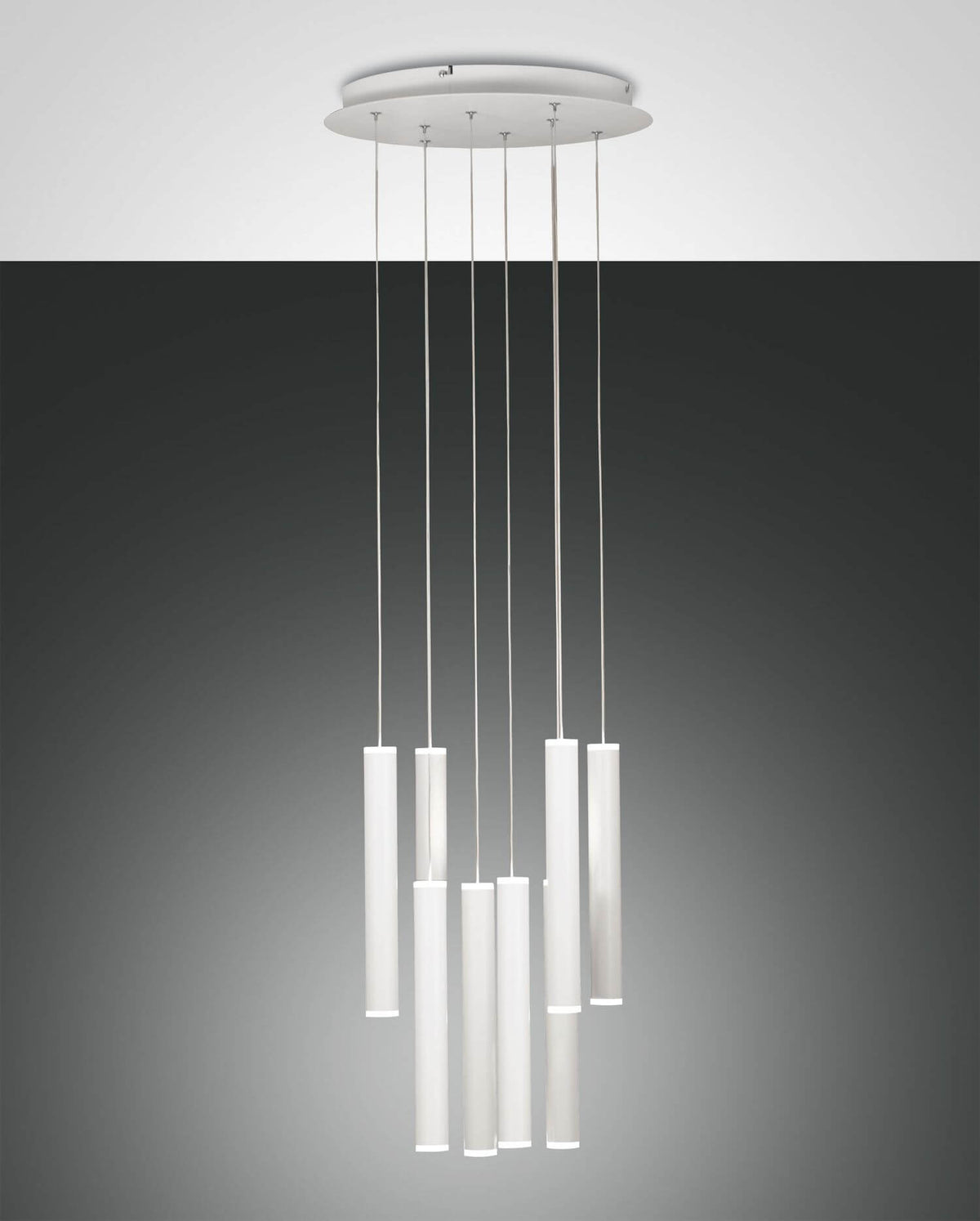 Suspension Prado blanche, Ø 40 cm