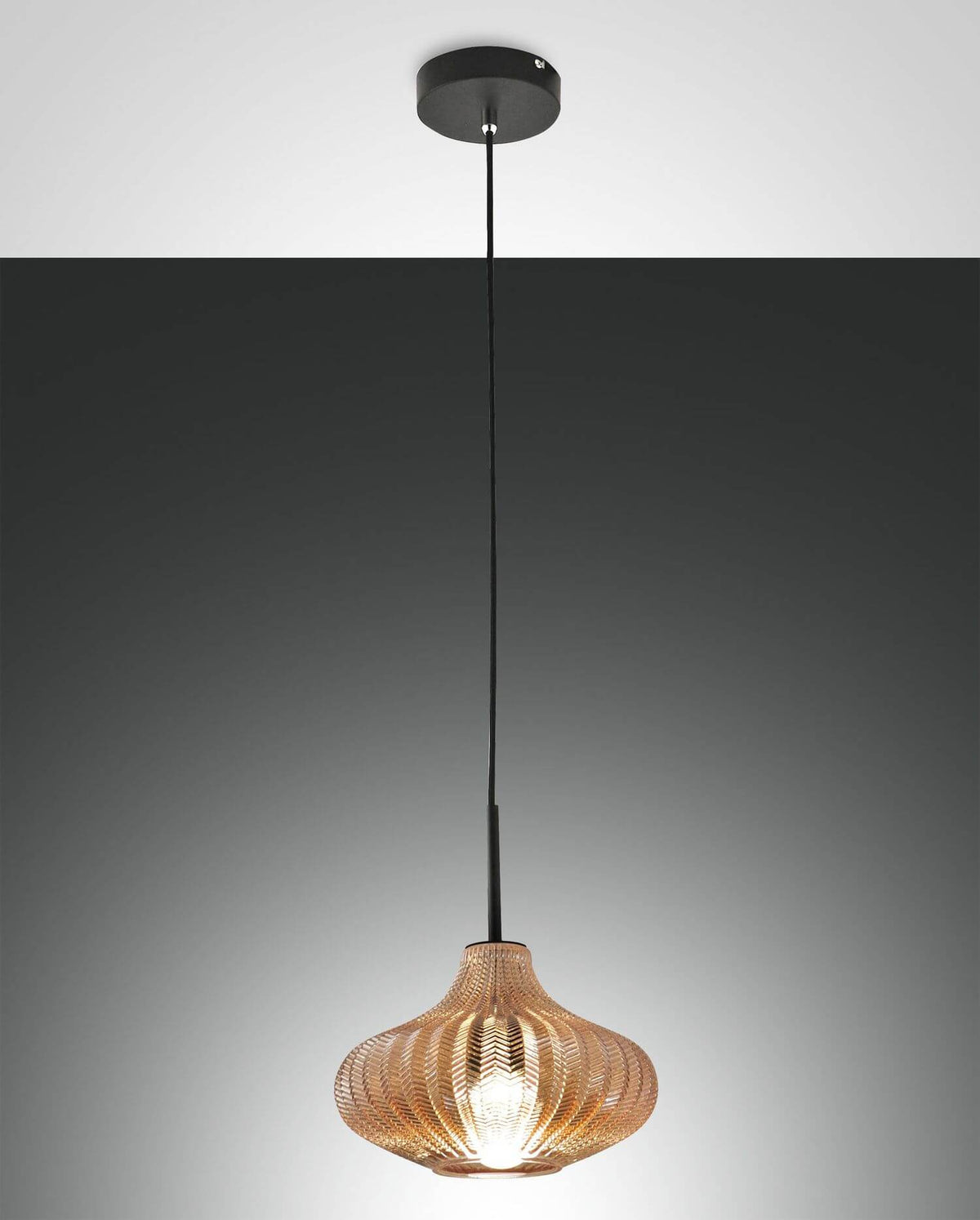 Suspension Budelli ambrée