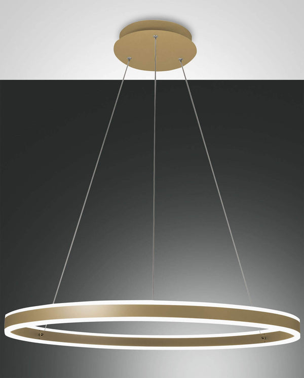Suspension Palau dorée, Ø 80 cm