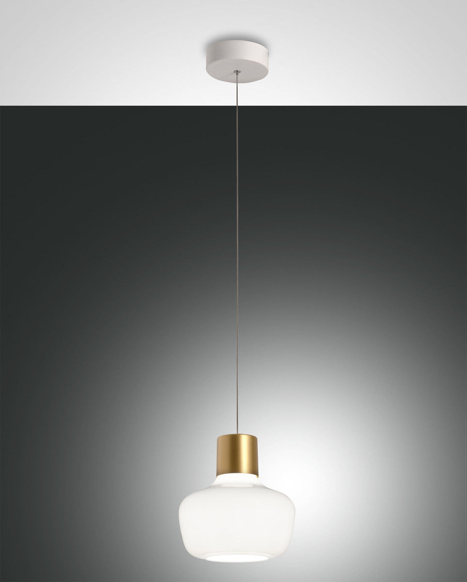 Suspension Kino blanche, verre (3767-40-102)