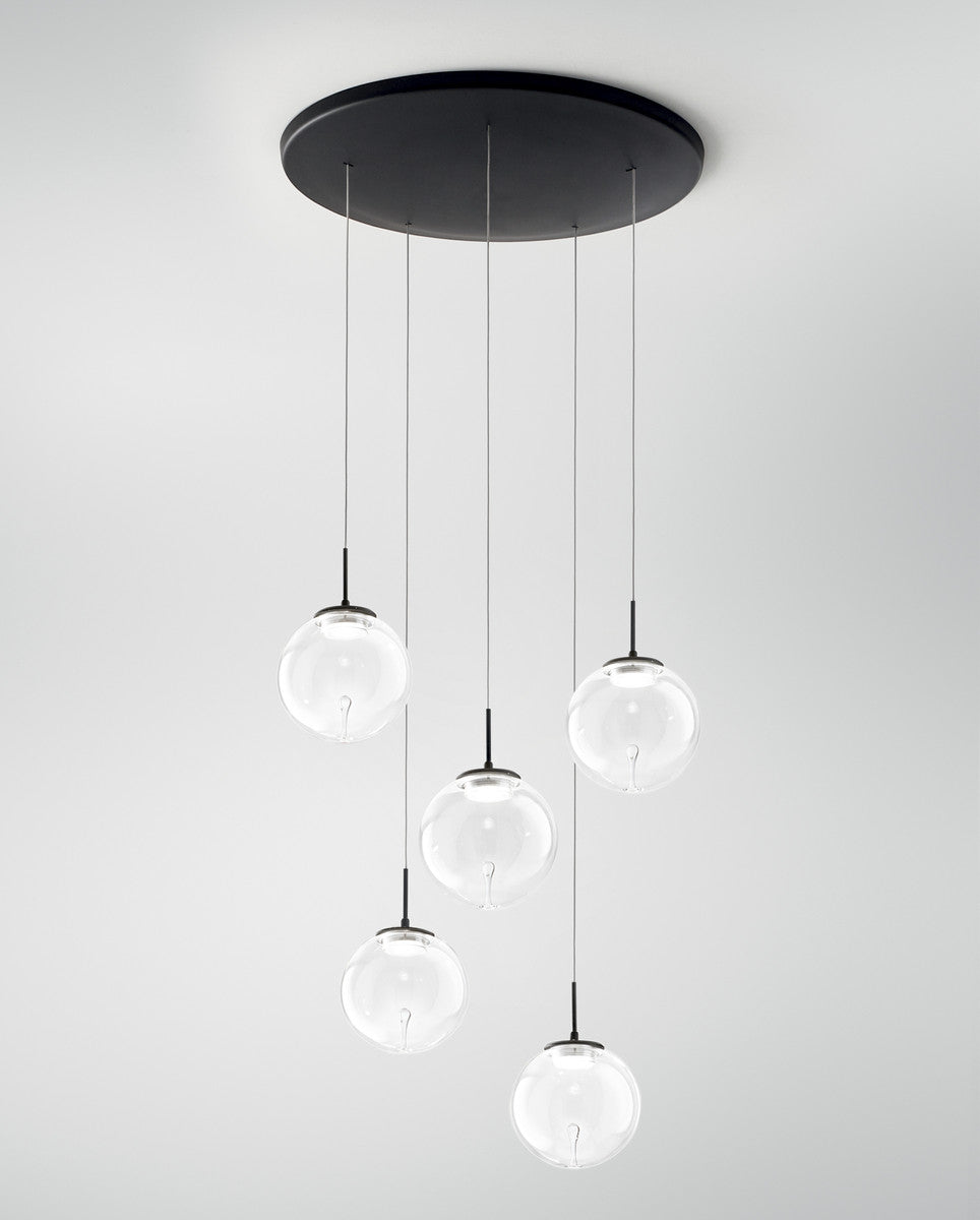 Suspension Ariel transparente, verre (3770-49-372)