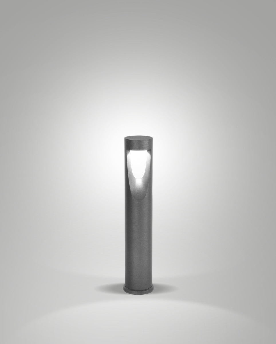 Borne extérieure TEO Shiny Black noire, H 60 cm