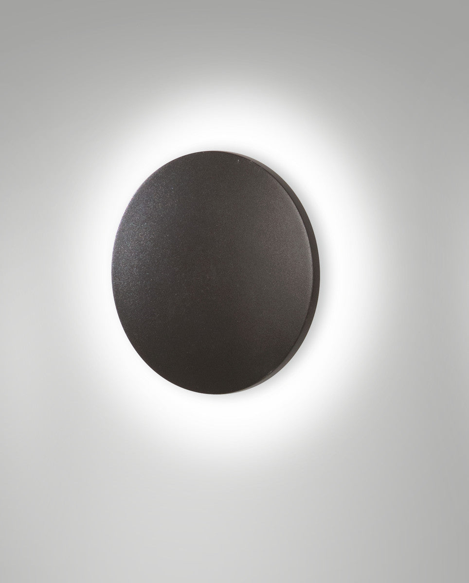 Applique extérieure ZON Dark Grey grise, Ø 18 cm