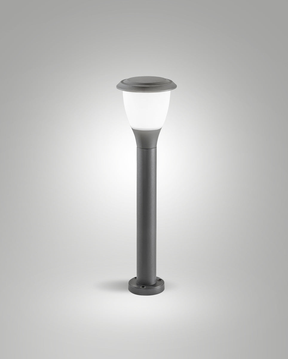 Borne extérieure Thiago Dark Grey grise, H 60 cm