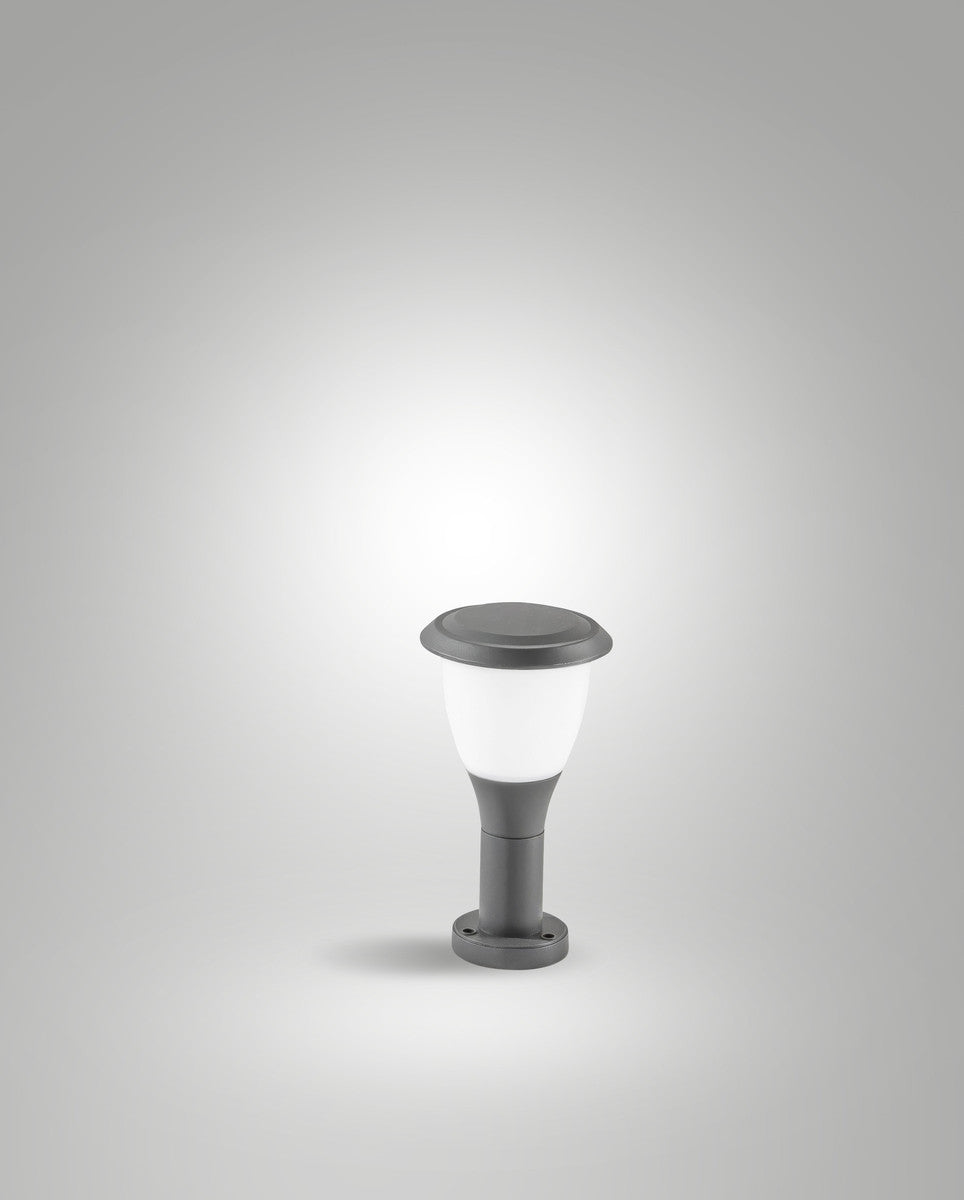 Borne extérieure Thiago Dark Grey grise, H 30 cm