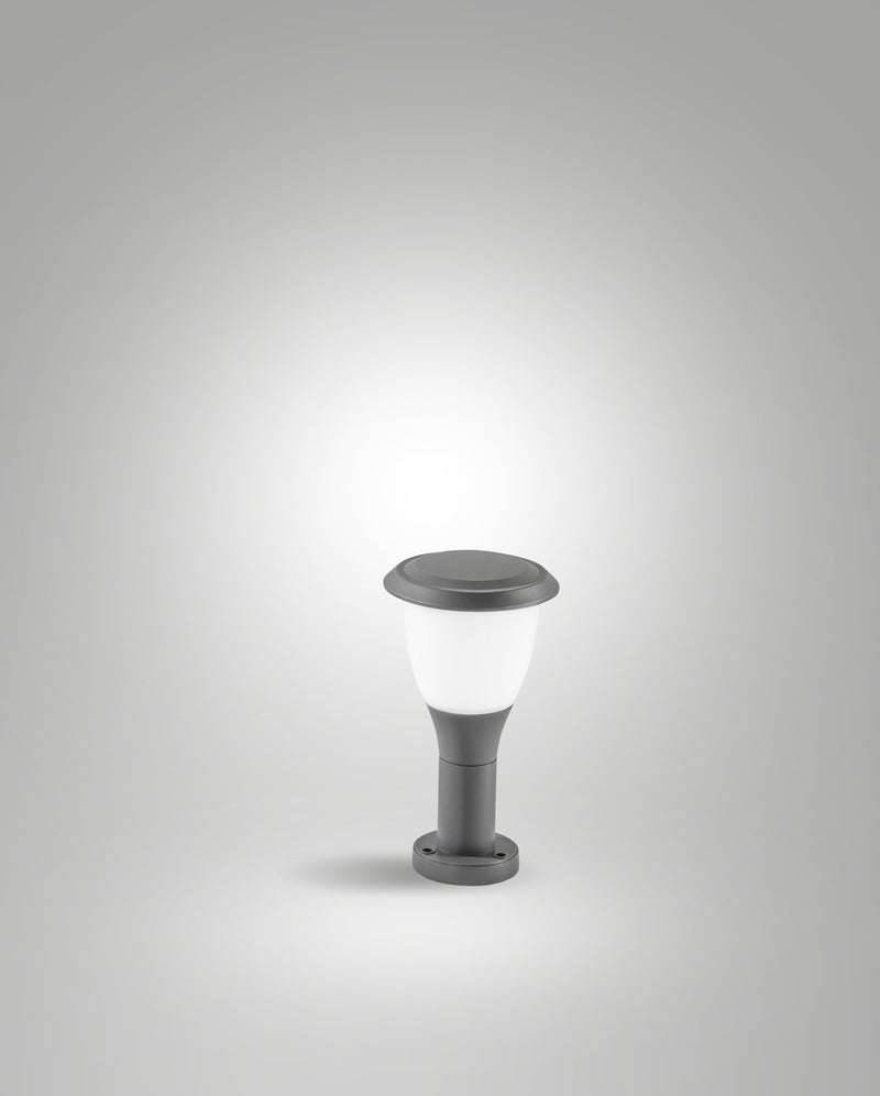 Borne extérieure Thiago Dark Grey grise, H 30 cm