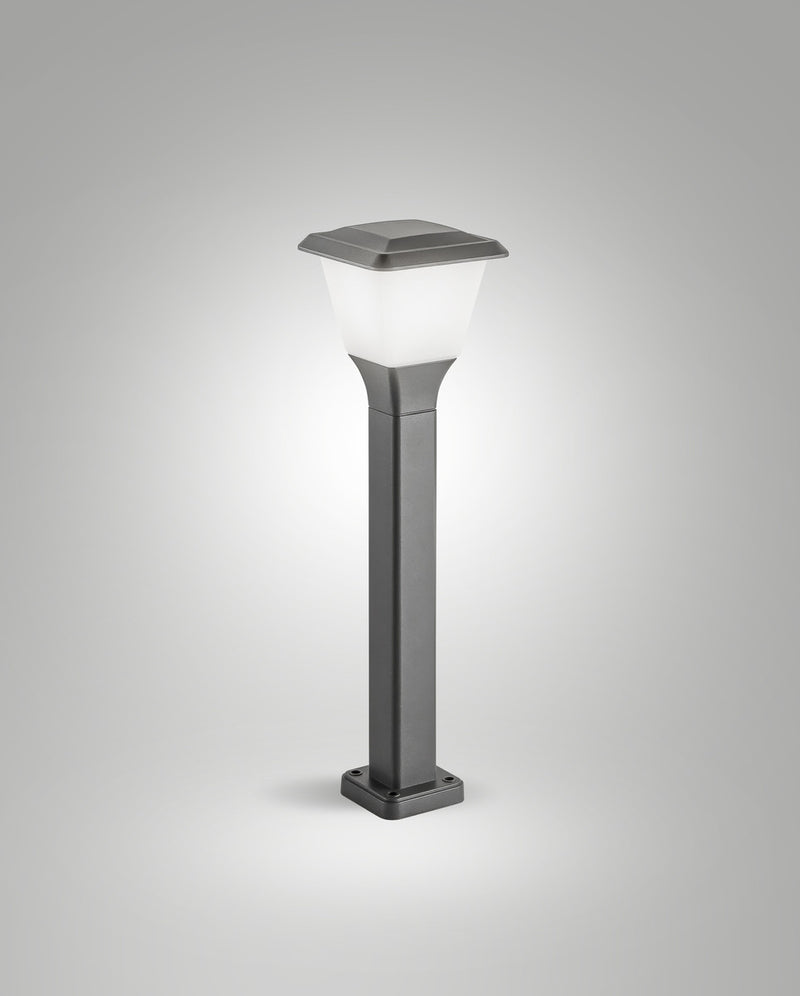 Borne extérieure Lena Dark Grey grise, H 60 cm