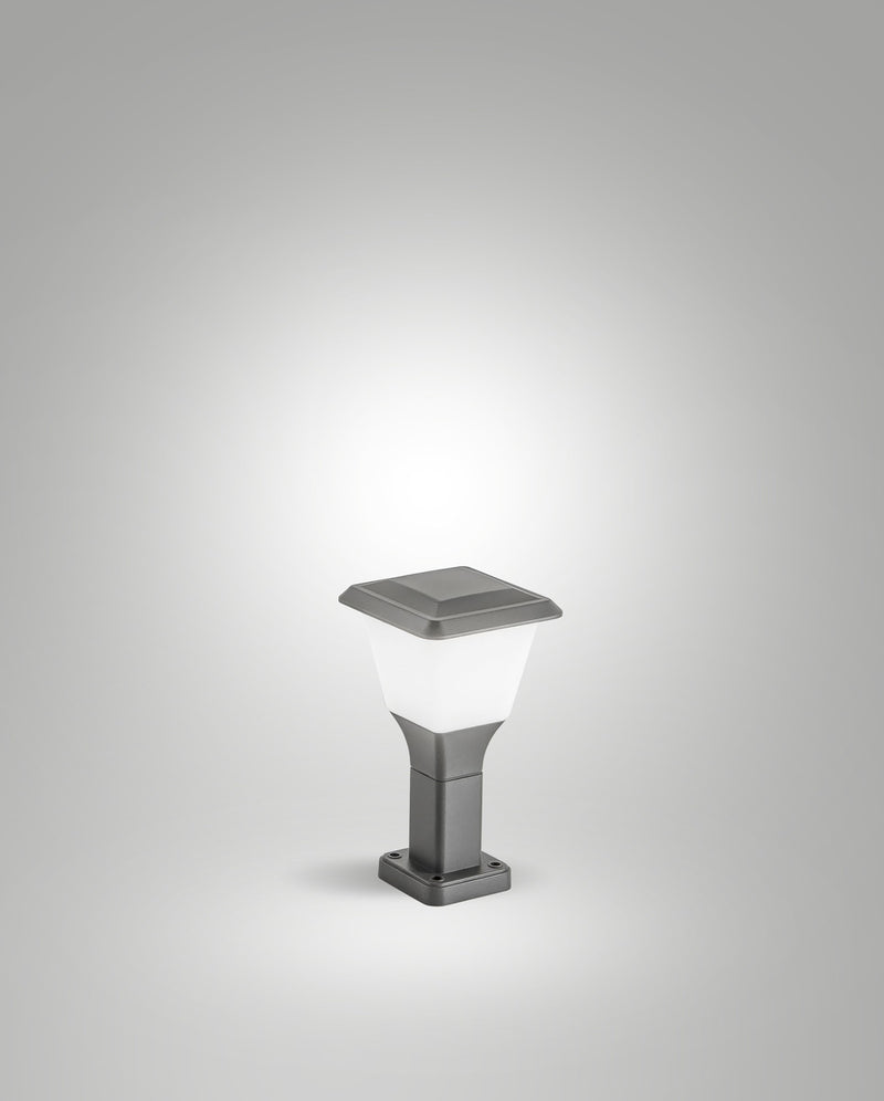 Borne extérieure Lena Dark Grey grise, H 30 cm