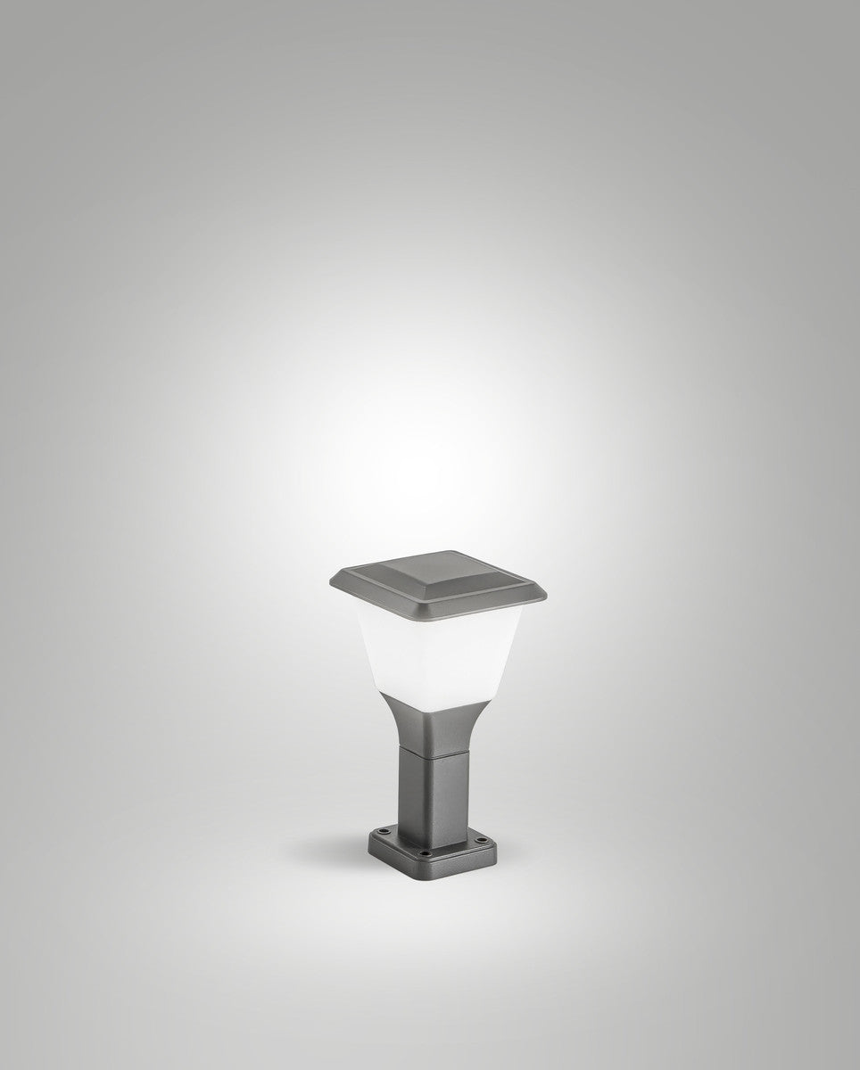 Borne extérieure Lena Dark Grey grise, H 30 cm