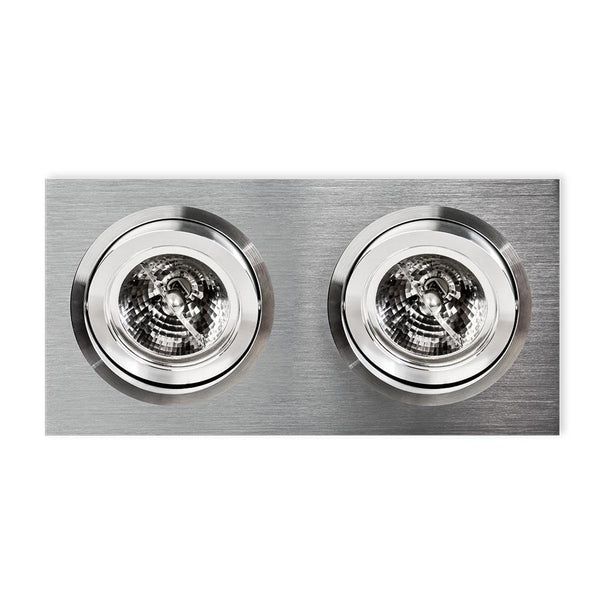 Spot encastrable Faro II aluminium brossé