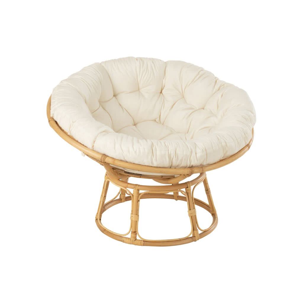 Fauteuil Céline Rotin Naturel | Tila - Designix Fauteuil