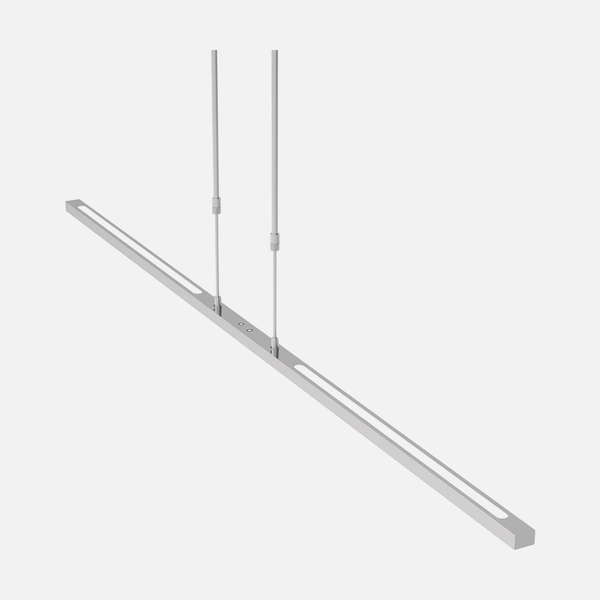 Lustre barre led acier 150 cm suspendu, profil linéaire fin