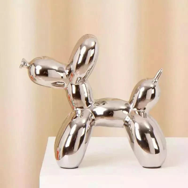 Figurines Chien Ballon Céramique | Ino - Designix Statuette Argen