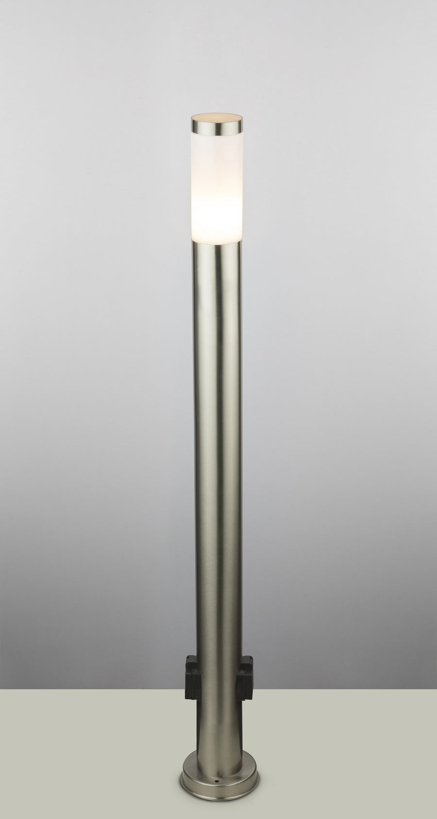 Luminaire extérieur Blug inox, H 110 cm