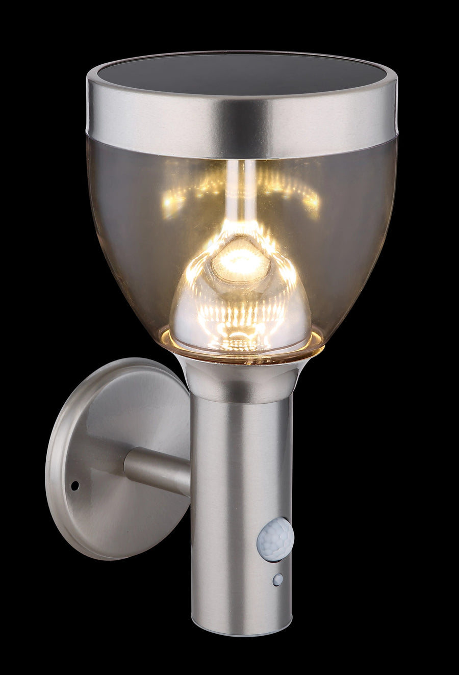 Luminaire extérieur inox, H 28,7 cm