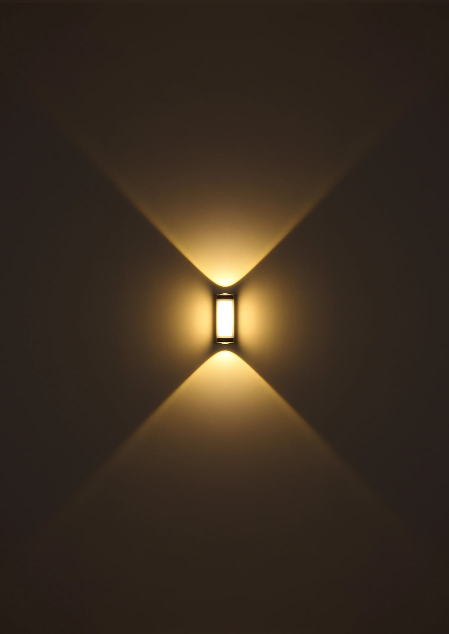 Luminaire extérieur Plixon anthracite et aluminium