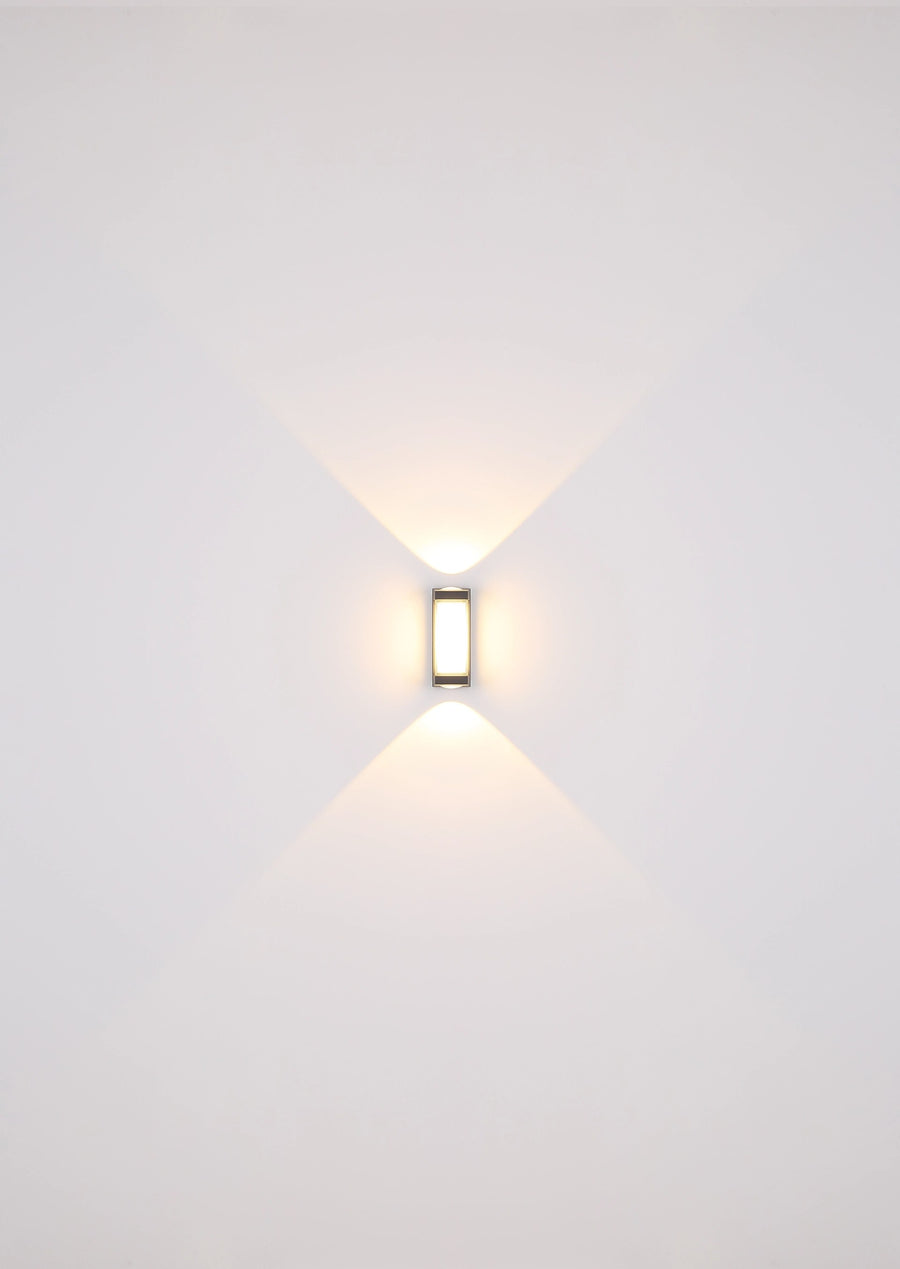 Luminaire extérieur Plixon anthracite et aluminium