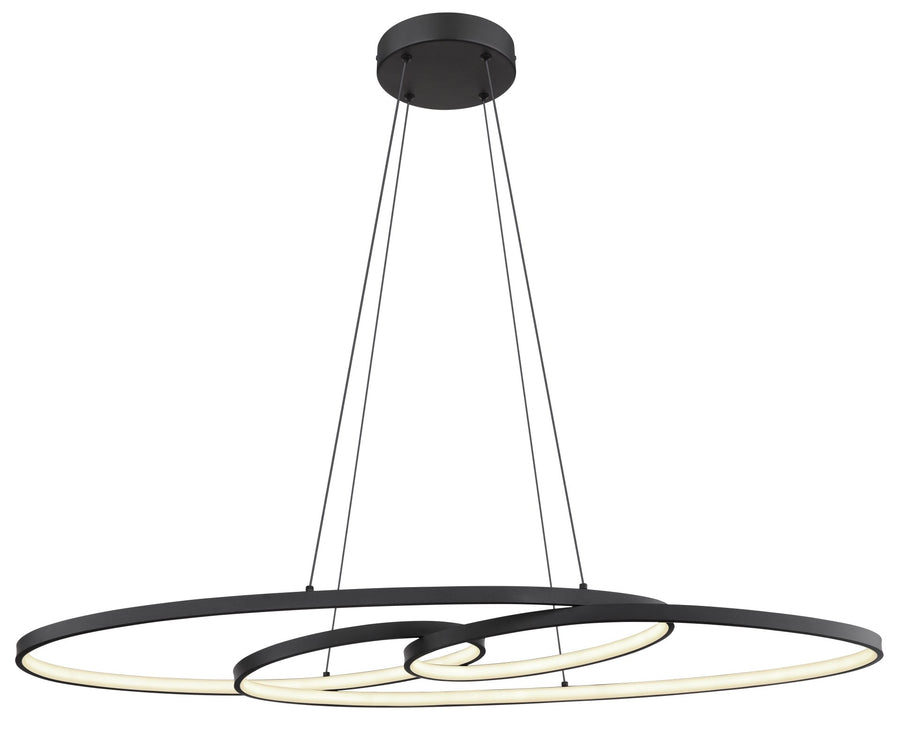 Suspension Spira noire mat