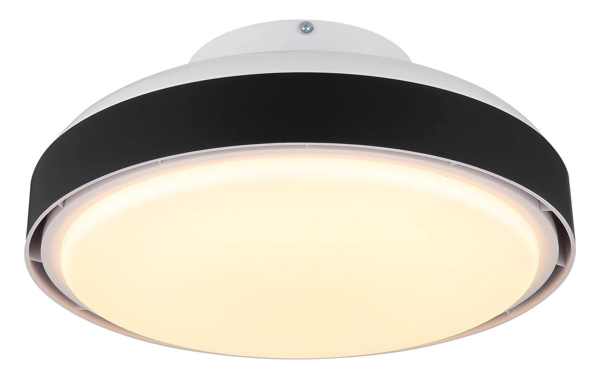 Ventilateur de plafond lumineux Carney blanc mat (03667S)